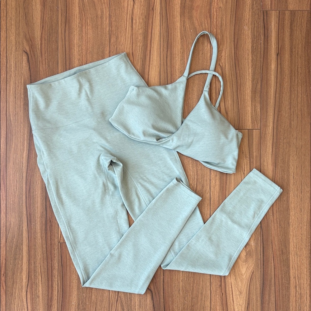 Bare Activewear Sage Green Leggings Set
